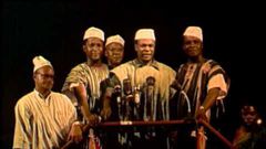 Kwame Nkrumah and the Big Six on declaration of Independence