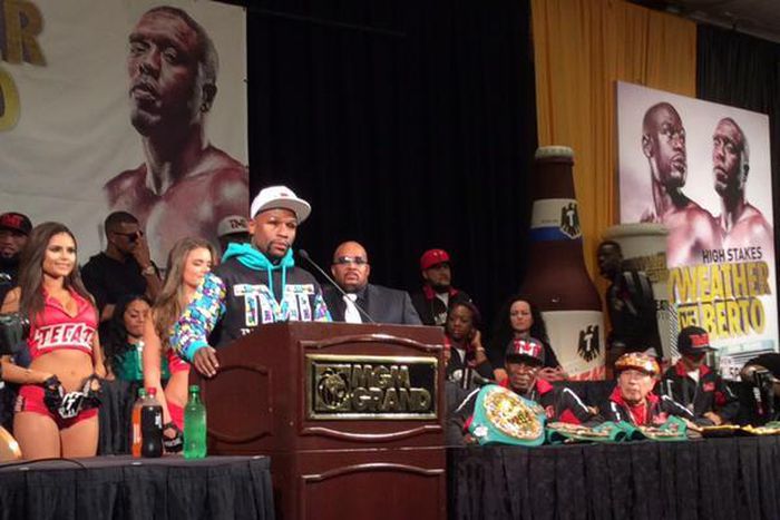 Mayweather post press conference