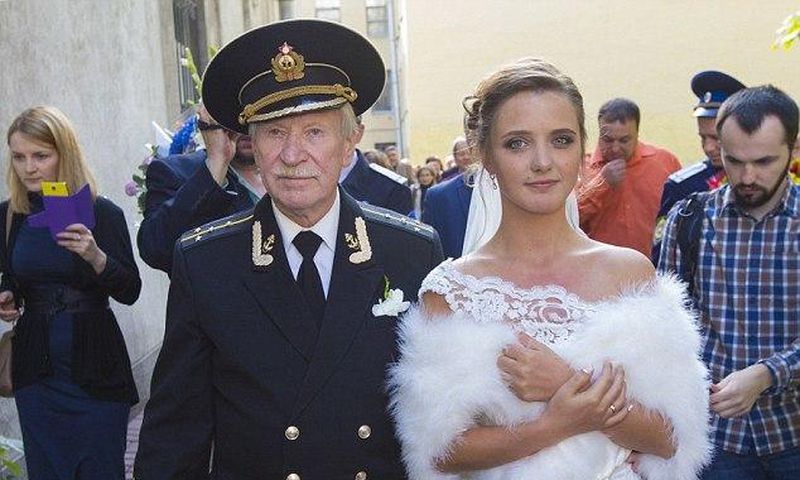Legendary Russian actor Ivan Krasko married his 24-year-old fiancee Natalia Shevel