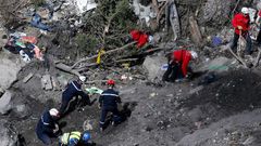 Crash site of the Germanwings plane.