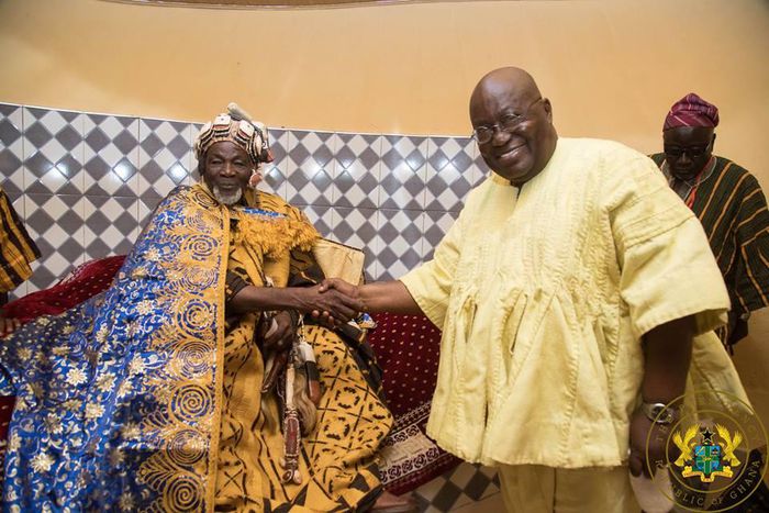 Nana Akufo-Addo greets Yaa-Na Mahama Abukari II