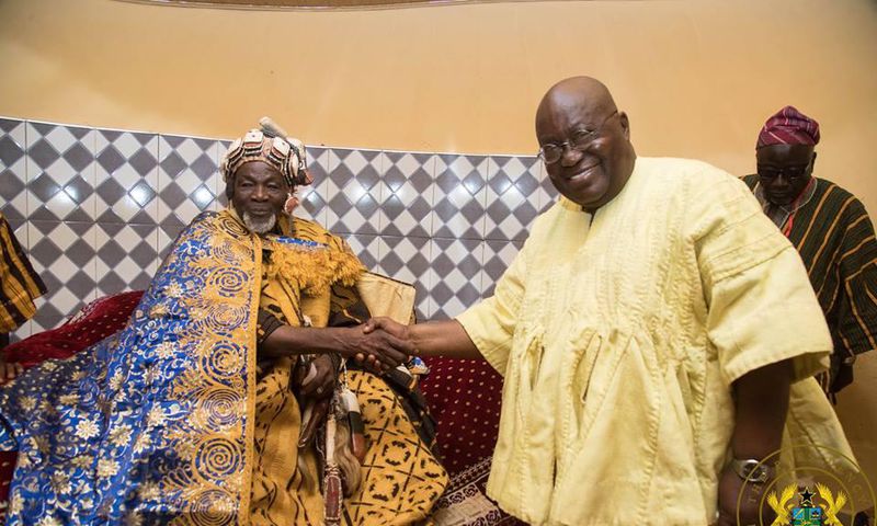 President Nana Addo Dankwa Akufo-Addo with new Yaa Naa