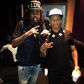 Wale and Wizkid in a studio