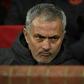 Jose Mourinho (L) talks with his assistant manager Rui Faria when the pair were at Man Utd