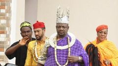 Alex Usifo and Majid Michel work together on  'Royal Mission'.