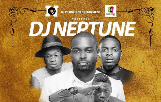 DJ Neptune's "Baddest" cover art featuring Olamide, Stonebwoy & BOJ
