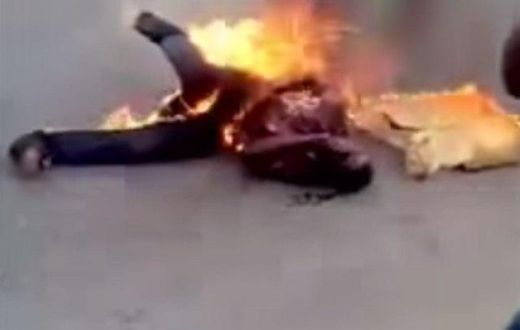 This man was burnt alive in Nigeria