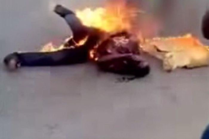 This man was burnt alive in Nigeria