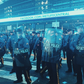 Images also showed police in riot gear using large military-style vehicles to try to disperse the crowds.