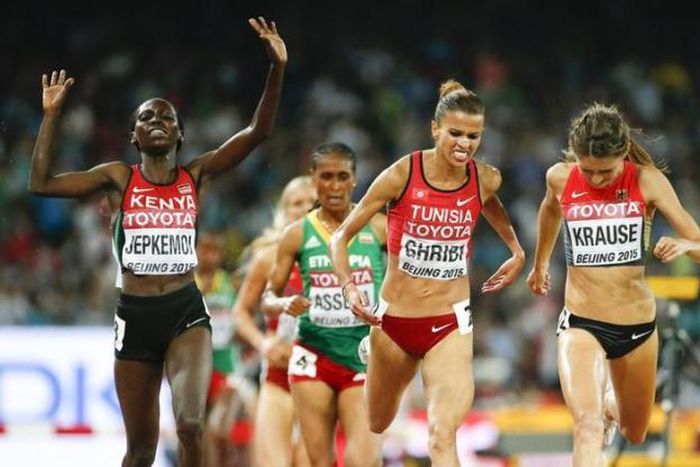 Kenya's Jepkemoi wins women's 3,000m steeplechase