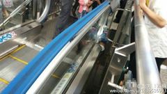 Boy dies after getting stuck underneath escalator's handrail