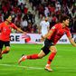 Jin-Su Kim celebrates his extra-time match-winner as South Korea beat Bahrain to reach the Asian Cup quarter-finals