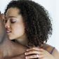 Black couple kissing