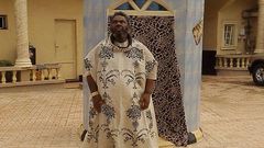 Pete Edochie on set of 'The Forbidden Land'