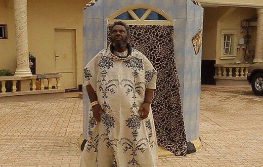 Pete Edochie on set of 'The Forbidden Land'