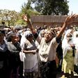 A woman cries at a gathering of the 30 Ethiopian victims killed by members of the militant Islamic State in Libya in the capital Addis Ababa April 21 2015.