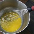 Whisked raw eggs