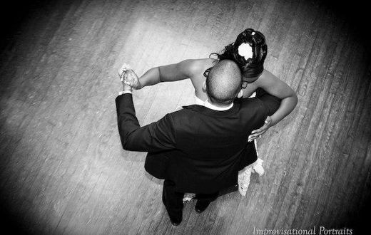 Couple's first dance