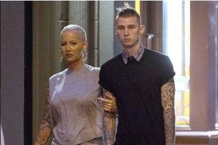Amber Rose and Machine Gun Kelly on Mother's Day in NYC