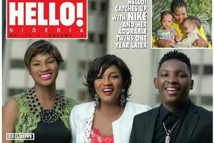 Omotola, Princess and MJ on the cover of Hello! Magazine