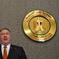 US Secretary of State Mike Pompeo holds a joint press conference with his Egyptian counterpart following their meeting at the ministry of foreign affairs in Cairo