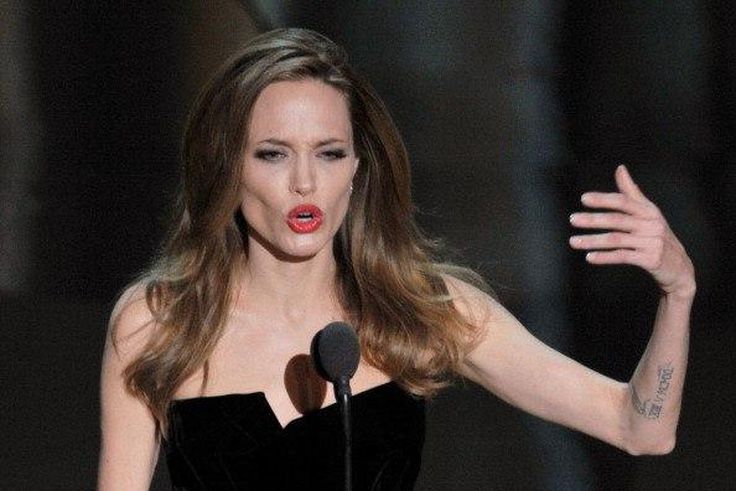 Angelina Jolie looking skinny at the Oscars