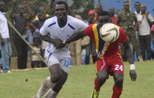 FLASHBACK: Francis Dadzie (12) in action for Bechem United against Hearts of Oak in the Ghana Premier League