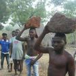 Instant justice: Thieves paraded with rocks on their heads as residents whip them