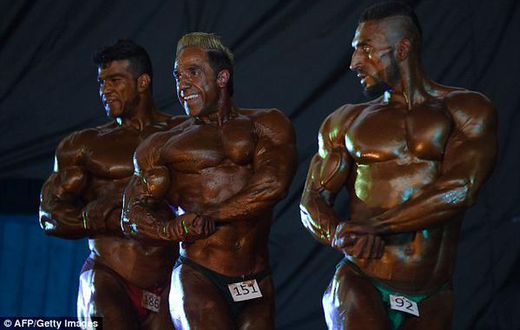 Contestants for the 10th Mr Afghanistan competition