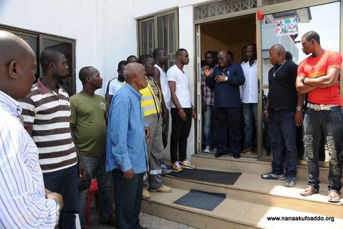 Nana Akufo Addo at NPP headquarters