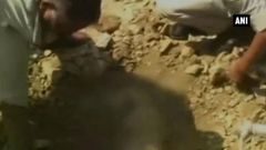 A man in India died after being buried alive by construction workers who failed to spot he had slipped into a pothole.