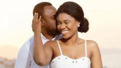 Becca with husband Daniel Oluwa Tobi Sanni