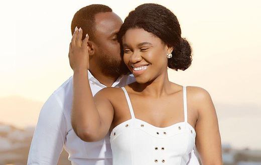 Becca with husband Daniel Oluwa Tobi Sanni