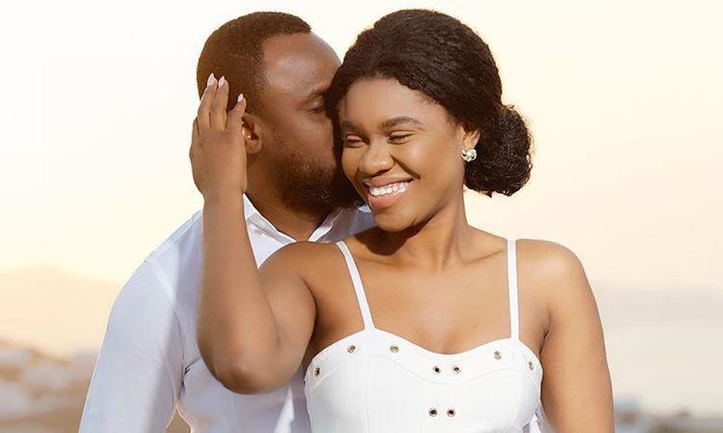 Becca with husband Daniel Oluwa Tobi Sanni
