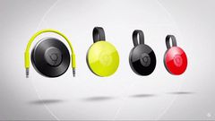 Google Chromecast for Audio and the new Google Chromecast in its various colors