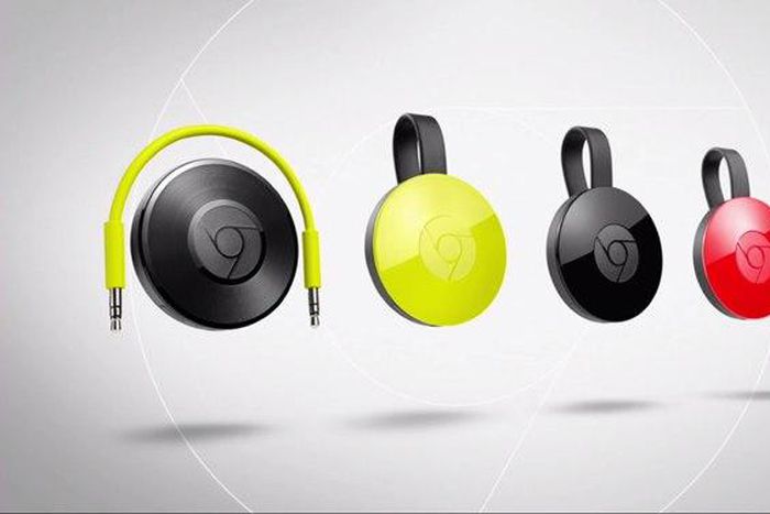 Google Chromecast for Audio and the new Google Chromecast in its various colors