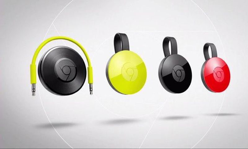 Google Chromecast for Audio and the new Google Chromecast in its various colors