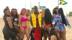 Shatta Wale behind-the-scenes of "Island" music video