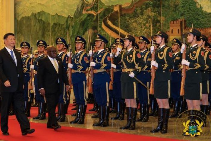 President of China, Xi Jinping and President Nana Addo Dankwa Akufo-Addo