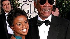 morgan-freeman and step daugther