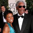 morgan-freeman and step daugther