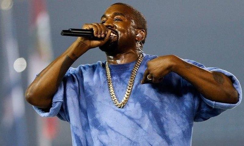 Kanye West performs during the closing ceremony of the Toronto's Pan Am Games