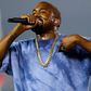Kanye West performs during the closing ceremony of the Toronto's Pan Am Games