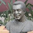 Bill Cosby's bust at the Hall of Fame Plaza in Hollywood