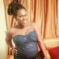 Uche Jombo Rodriguez rocking her baby bump as she attends her first baby shower