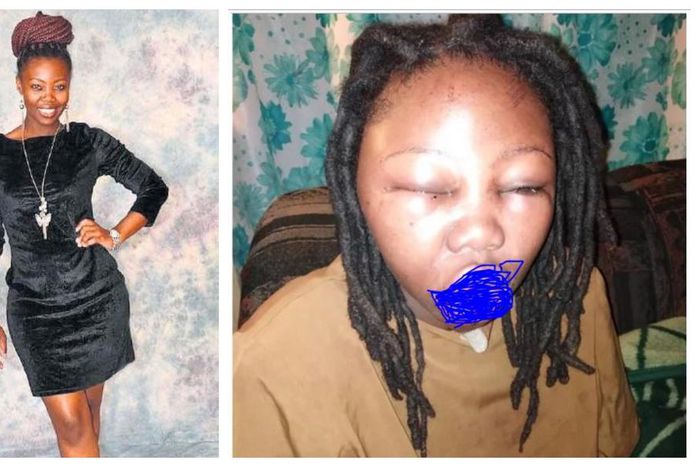 Beautiful actress brutalised by lover for kissing another man in a play