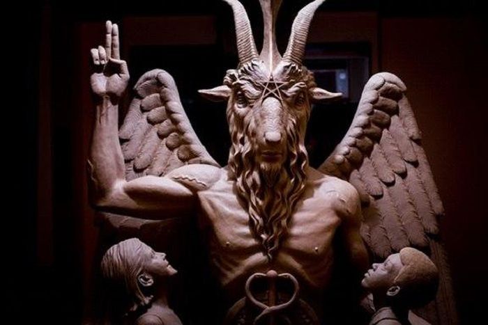 The Satanic statue