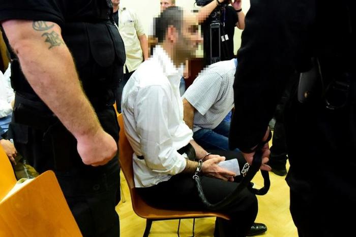 Syrian Ahmed Hamed, pictured at his trial on June 15, 2017, for his role in a 2015 border riot, will be conditionally released from prison and then expelled from Hungary