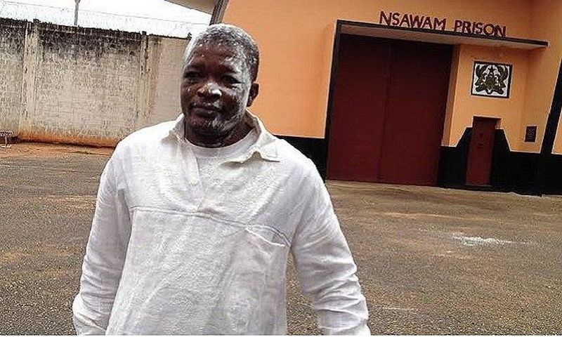 Felix Nyaaba powdered as a sign of victory.