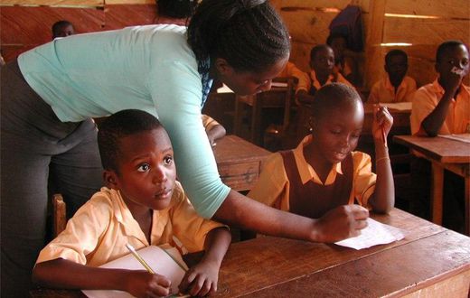 Pupils in classroom